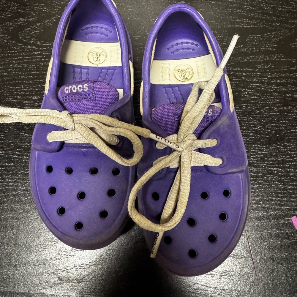 CROCS Kids Vibrant Purple Water Shoes